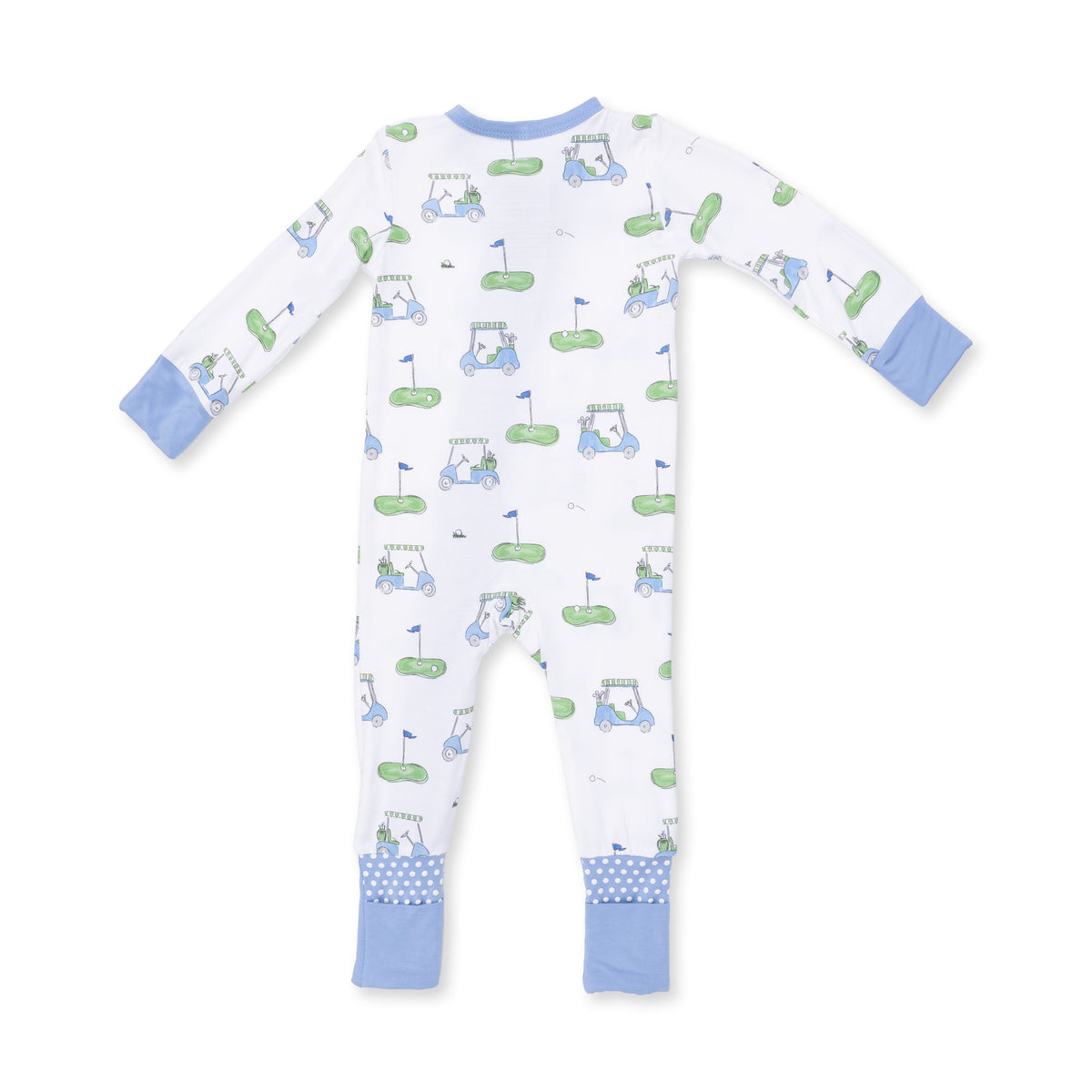 Angel Dear Golf Carts Blue Convertible Romper