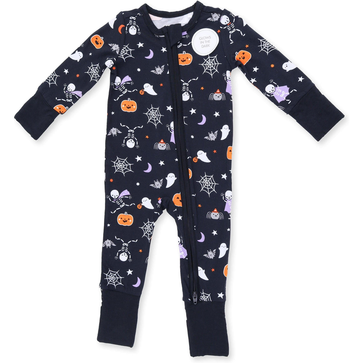 Angel Dear Halloween Skeleton Buddies Glow in the Dark Convertible Romper