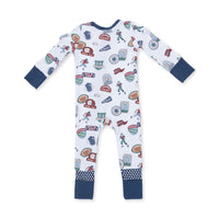 Angel Dear Football Patches Convertible Romper