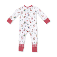 Angel Dear Winter Sports Dogs Pink Convertible Romper