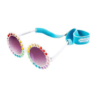 Mud Pie Toddler Sunglasses and Neoprene Strap Round with Gems