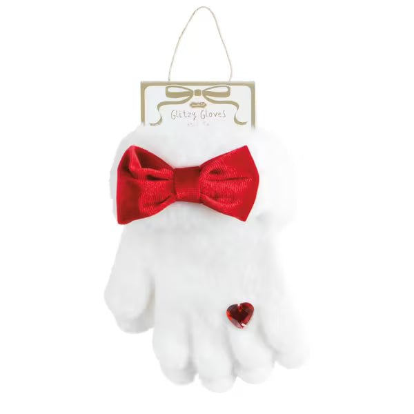 Mud Pie Christmas Bow Glitzy Gloves