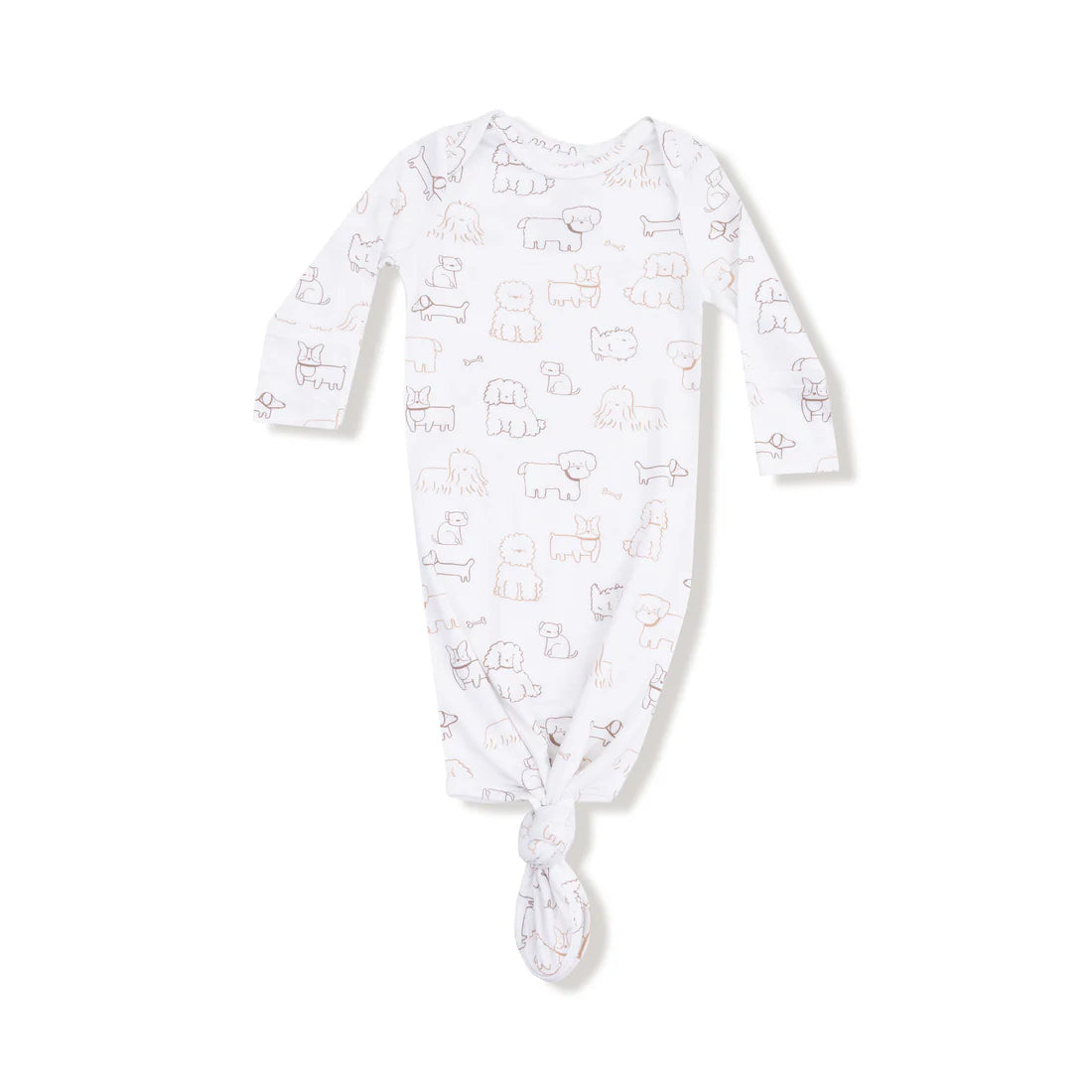 Angel Dear Neutral Pups Knotted Gown