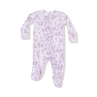 Angel Dear 2 Way Ruffle Zipper Footie- Sweet Dream Florals