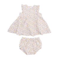 Angel Dear Yellow Country Roses  Ruffle Dress and Bloomer