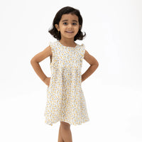 Angel Dear Yellow Country Roses  Ruffle Dress and Bloomer