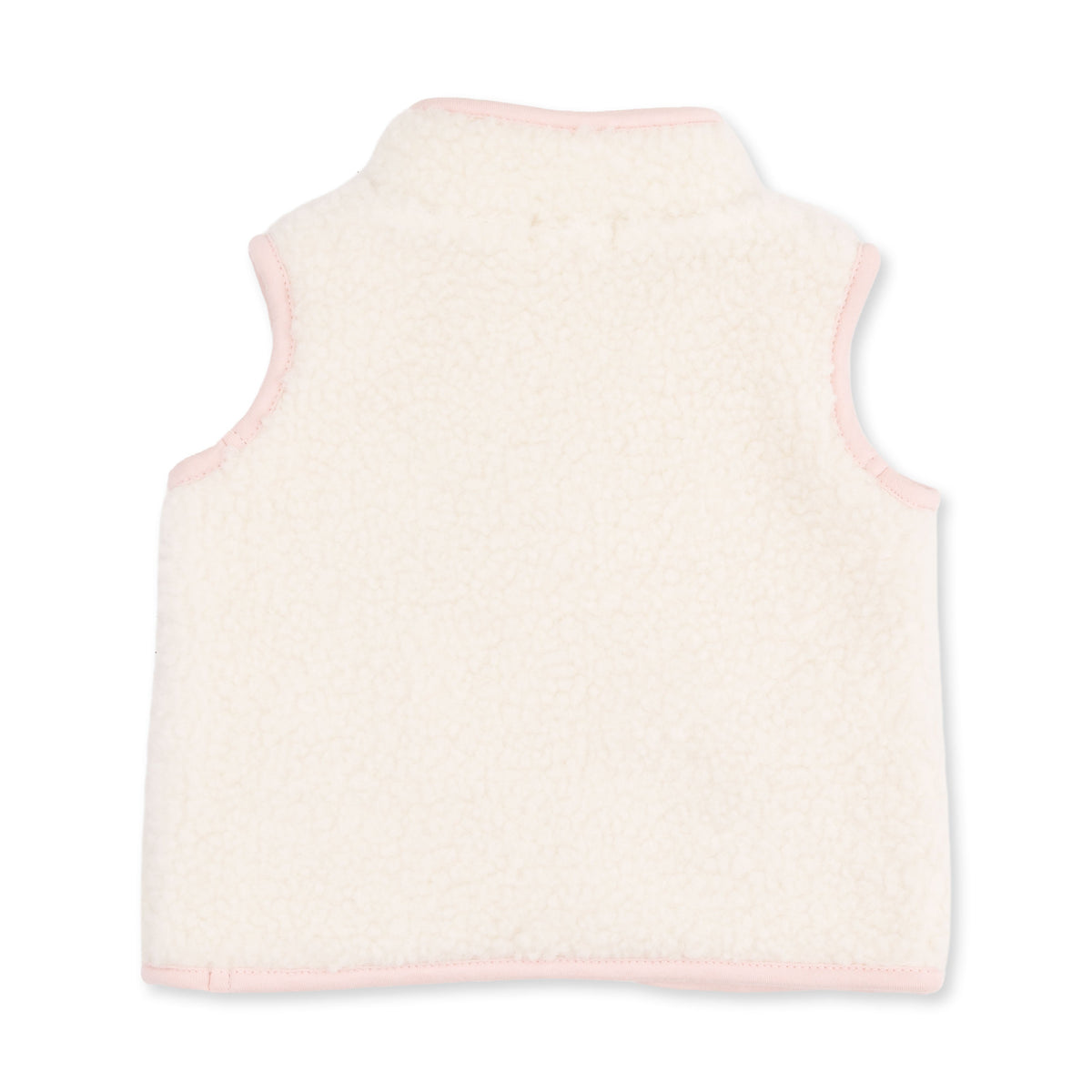 Angel Dear Sherpa Zip Vest with Heart Pockets