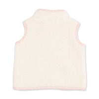 Angel Dear Sherpa Zip Vest with Heart Pockets