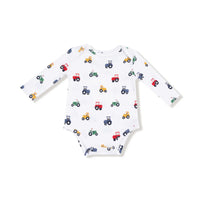 Angel Dear Mini Tractor Lap Bodysuit with Overalls
