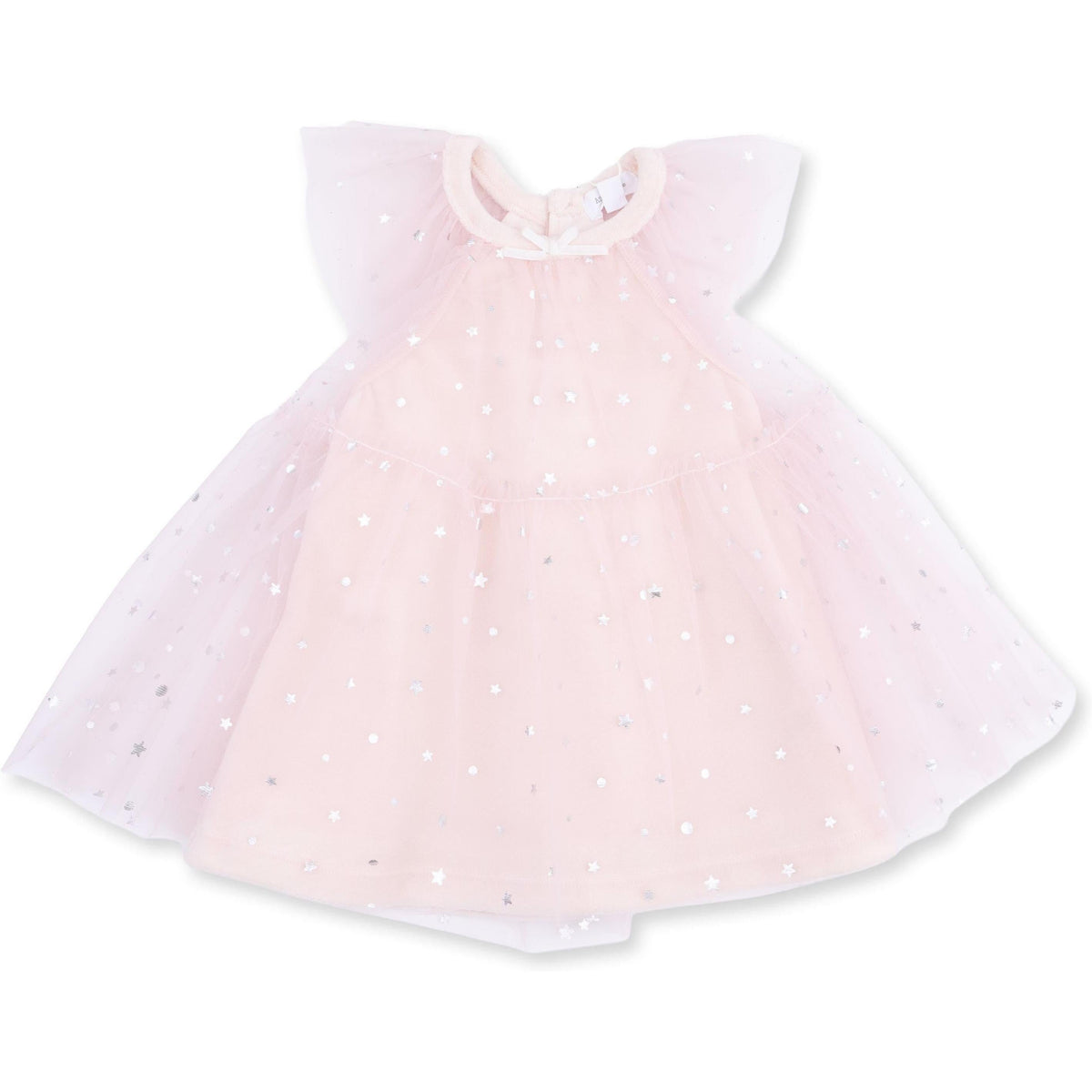 Angel Dear Velour Soft Pink Tulle Dress