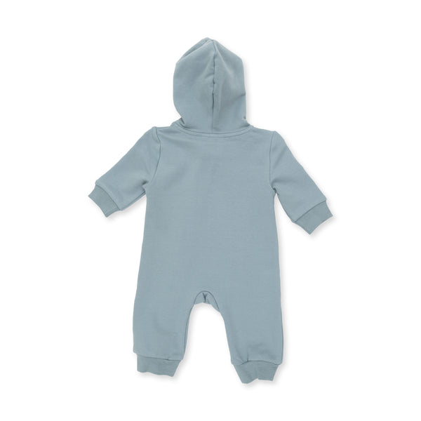 Angel Dear Varsity French Terry Hooded Jumpsuit