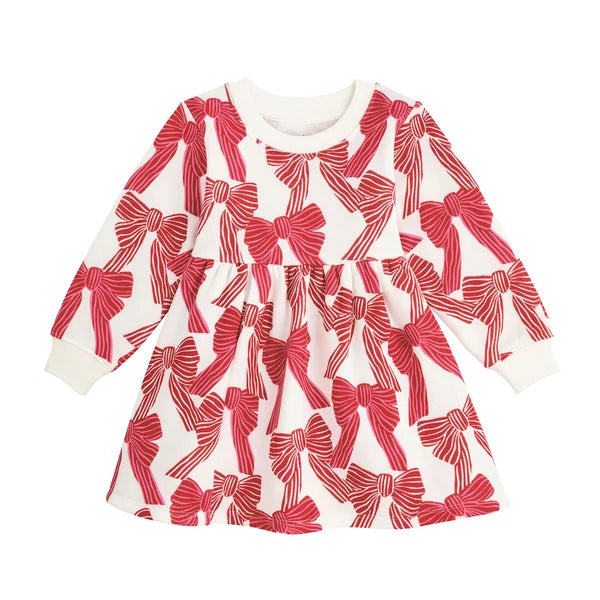Mud Pie Bow Sweatshirt Dress