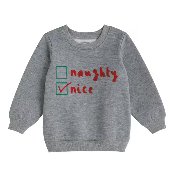 Mud Pie Nice List Sweatshirt