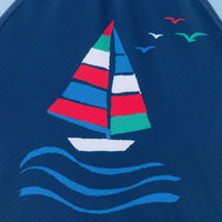 Andy & Evan - Infant Boys Long Sleeve Rashguard Set | Navy Sailboat