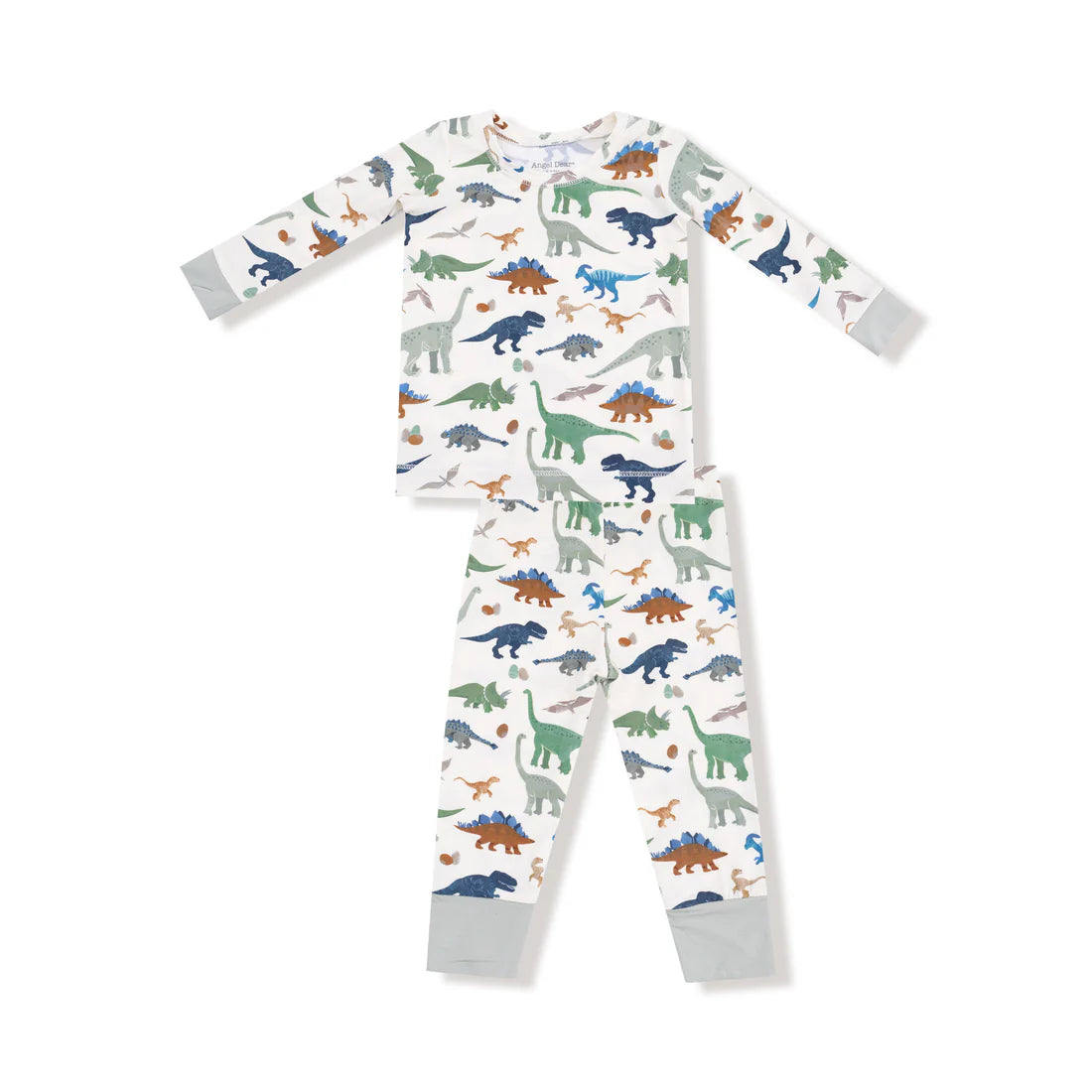 Angel Dear Long Sleeve Loungewear Set- Washy Dinos