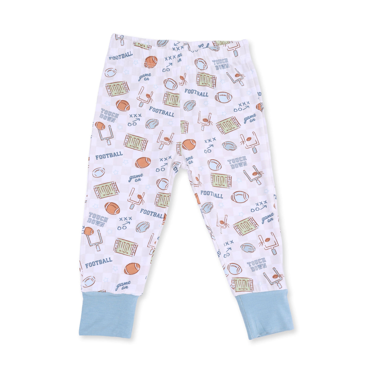 Angel Dear Football Check Long Sleeve Loungewear Set