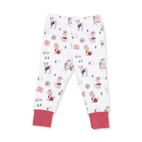 Angel Dear Winter Sports Dogs Pink Long Sleeve Loungewear Set