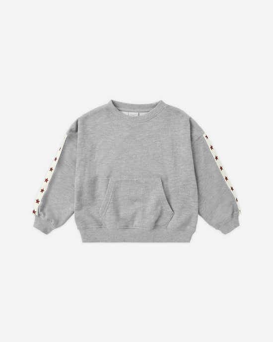 Rylee + Crew Pouch Pocket Crew Heathered- Heathered Dusty