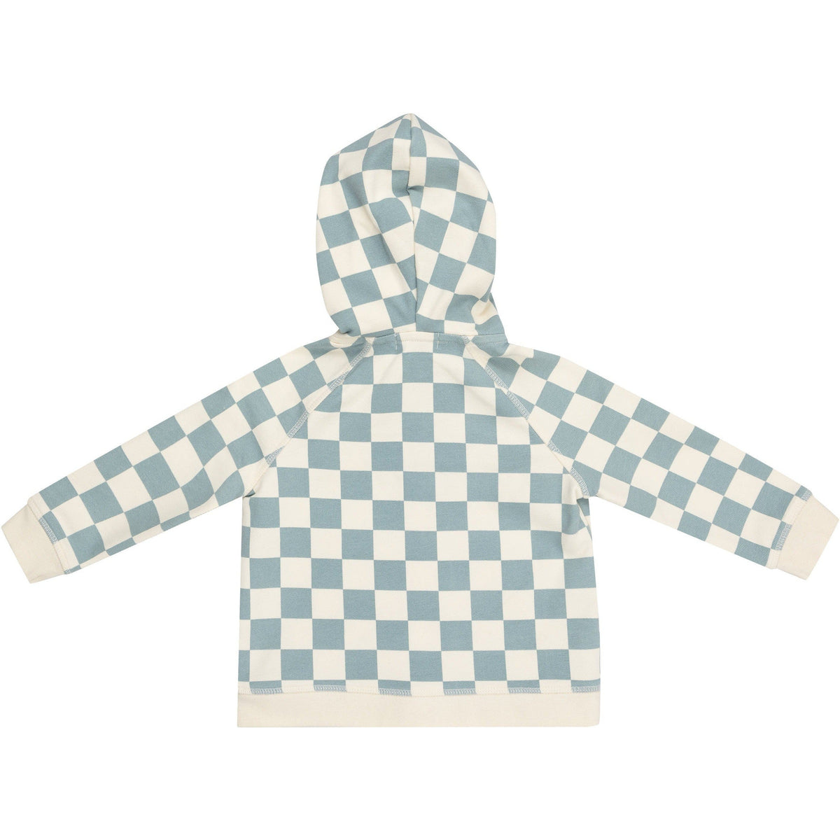 Angel Dear French Terry Checkerboard Gray Mist Hoodie & Jogger