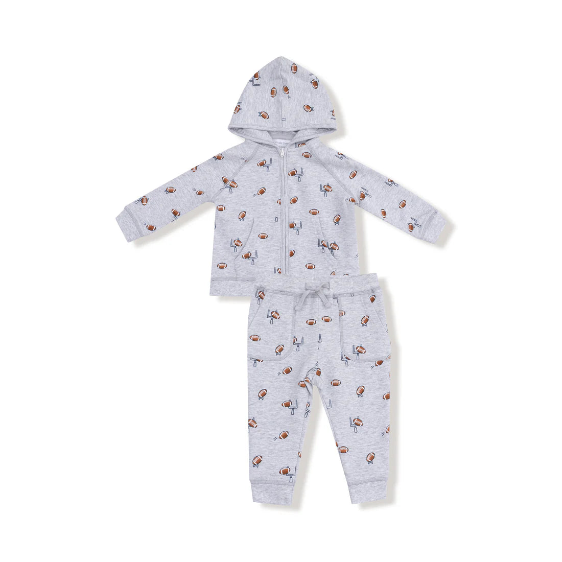 Angel Dear Hoodie and Jogger Set II Football Field Goal  Zip