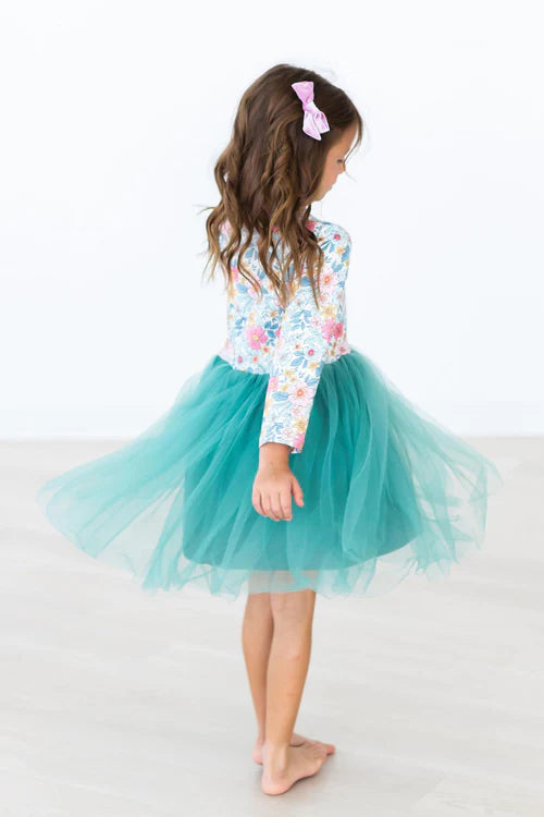 fitted lace wedding dress Disco Christmas Long Sleeve Tutu Dress – Sweet Wink main image 1