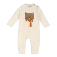 Viverano Organics - Furry Bear Knit Baby Jumpsuit (Organic Cotton)