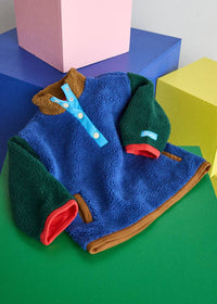 Alice & Wonder - Color Block Fleece Pullover - Blue