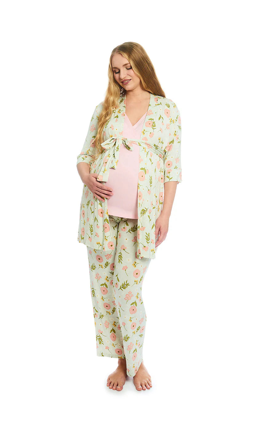 Everly Grey Analise 5-Piece PJ Set- Carnation