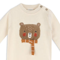 Viverano Organics - Furry Bear Knit Baby Jumpsuit (Organic Cotton)