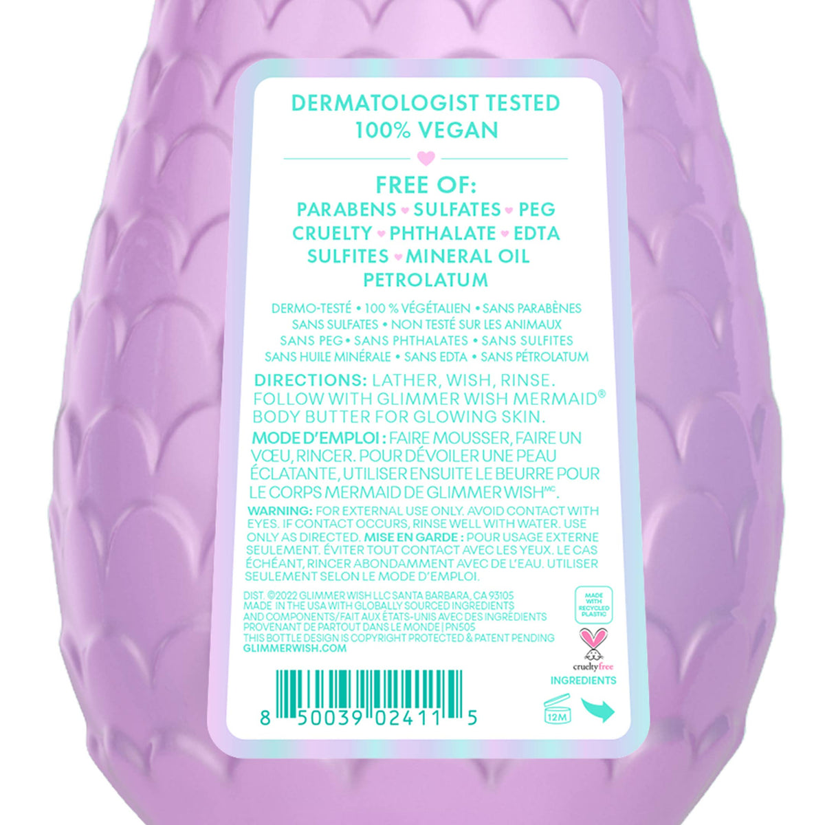 Glimmer Wish - Mermaid Kids Body Wash | Kids Soap | Clean Ingredients