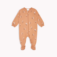 Petit  Lem Firsts Floral Print on Sienna Footed Sleeper