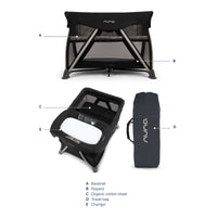 Nuna SENA Aire Playard with Zip-Off Bassinet + Changer