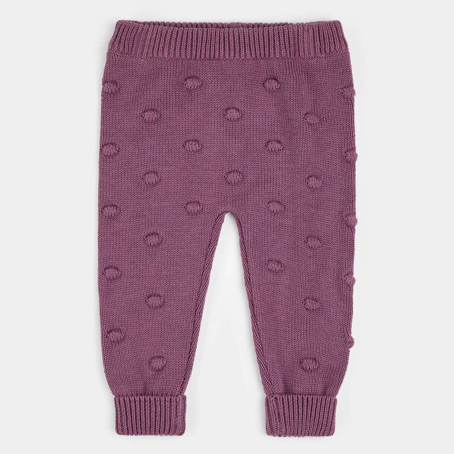 Petit Lem Purple Sweater Knit Leggings | Dusty Purple