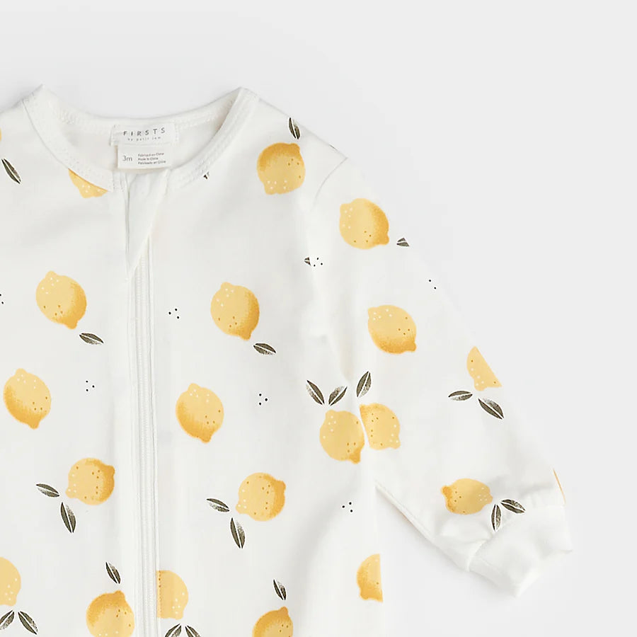 Petit Lem Lemon Print Sleeper