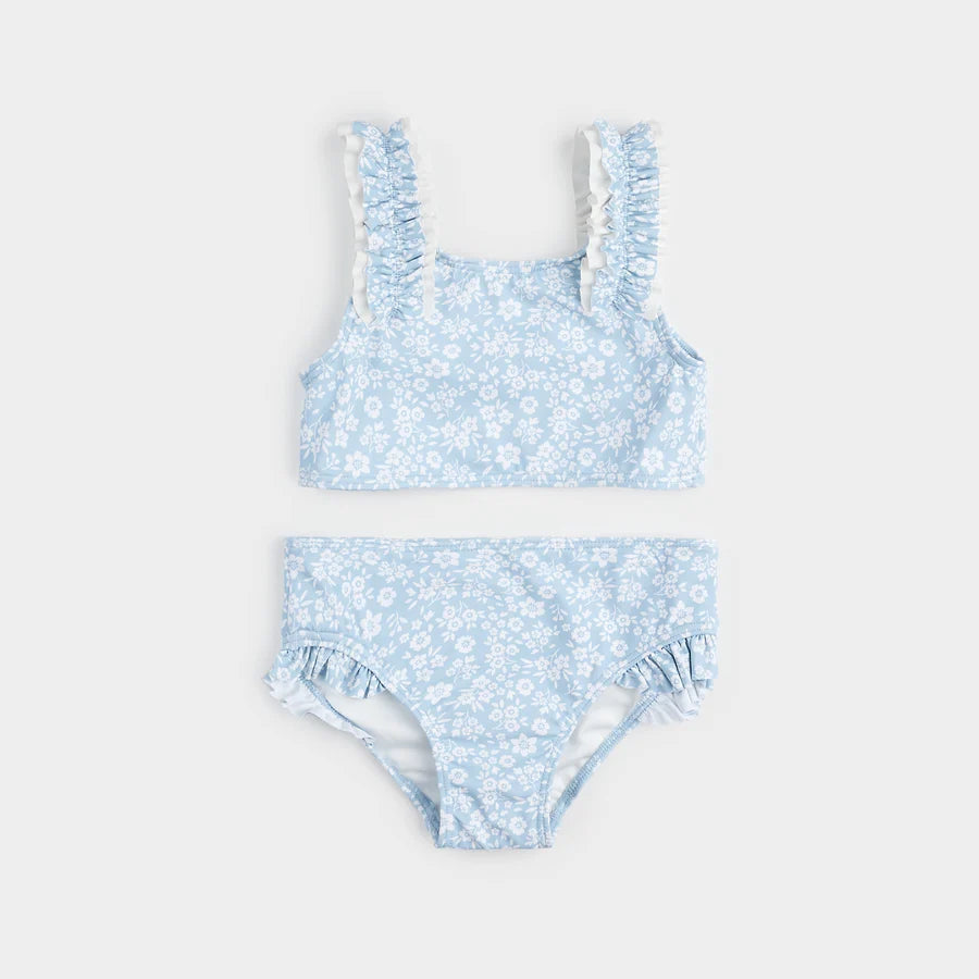 Petit Lem Floral Print On Sky Blue Bikin