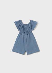 Mayoral Girls Chambray Romper