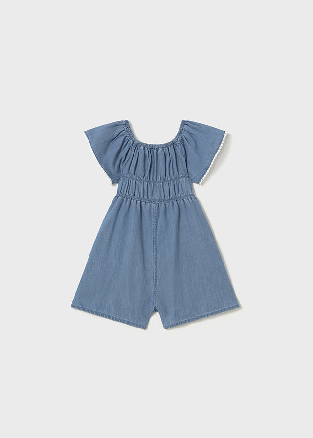 Mayoral Girls Chambray Romper