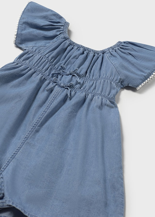 Mayoral Girls Chambray Romper