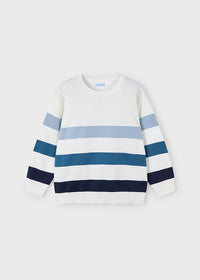 Mayoral Blue Striped Sweater