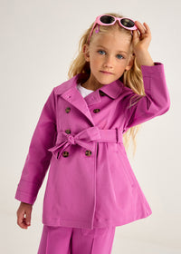 Mayoral Girls Pink Trench Coat