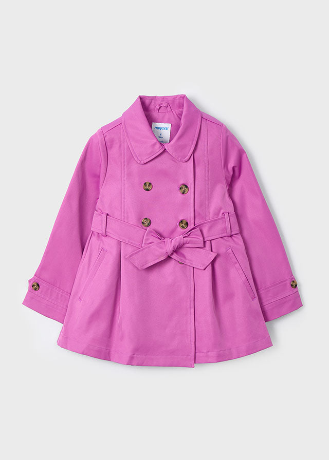 Mayoral Girls Pink Trench Coat