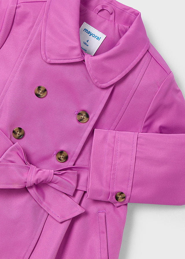 Mayoral Girls Pink Trench Coat