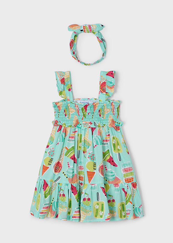 Mayoral Girls Summer Treat Print Dress