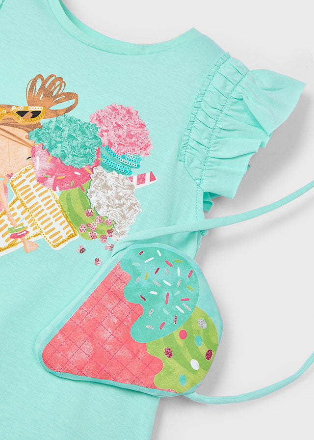 mayoral ice cream dress Girls Mayoral Floral Ice cream Cone Summer Spring Dress Size 5 110cm