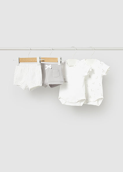 Mayoral Knit Set (4 Garments) for Baby-Goose Neutrals