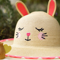 FlapJackKids - Kids' Lifeguard Straw Hat - Bunny