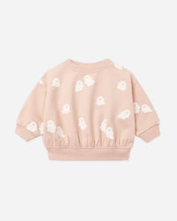 Quincy Mae  Relaxed Fleece Sweatshirt Sweet Ghost