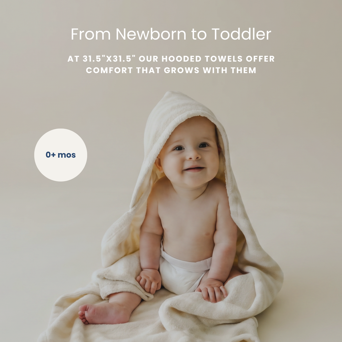 Snuggle Me Organic - Hooded Towel | Natural