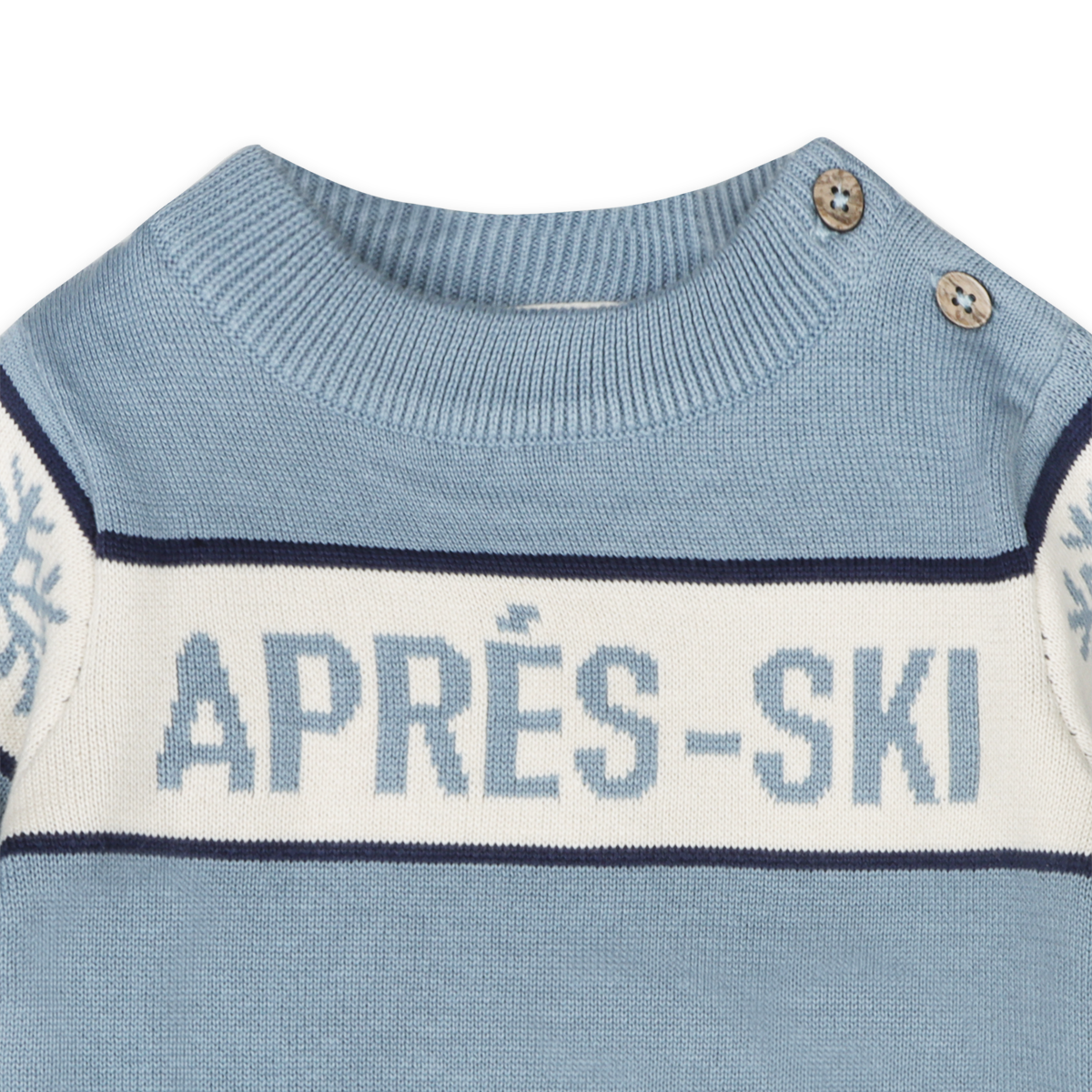 Viverano Organics - Apres Ski Baby Knit Wordy Pullover (Organic Cotton)