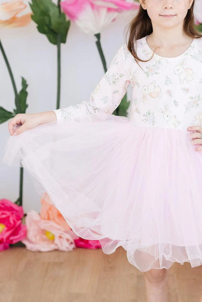 Mila & Rose Bunny Bliss Long Sleeve Tutu Dress Baby Go Round, Inc. Mila & Rose Bunny Bliss Long Sleeve Tutu Dress Baby Go Round, Inc.